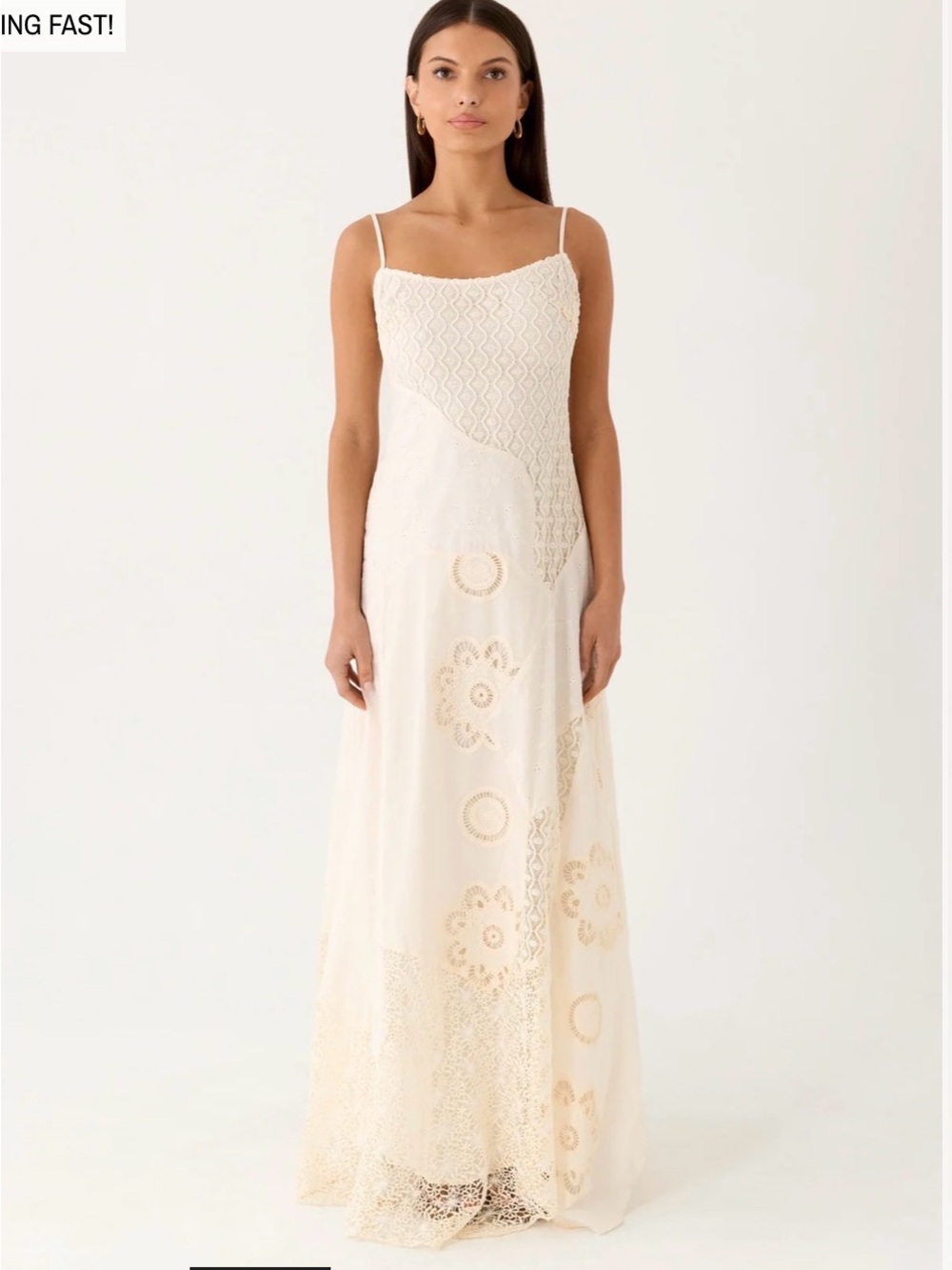 Peppermayo Fabienne Spliced Cotton Maxi Dress